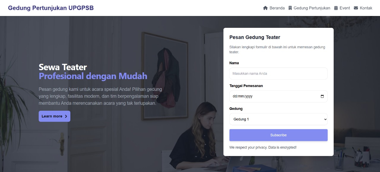 Pemesanan Teater - Website